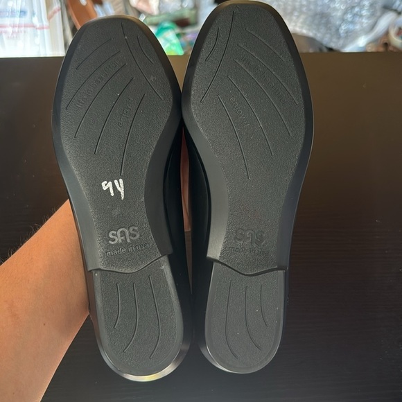 SAS Women's Coco Ballet Flat Black Bow Leather size 5.5 M - Picture 9 of 10